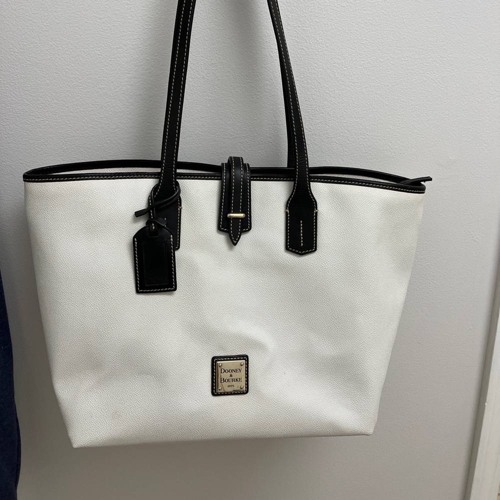 Great Condition Dooney and Bourke White Pebble Leather Tote